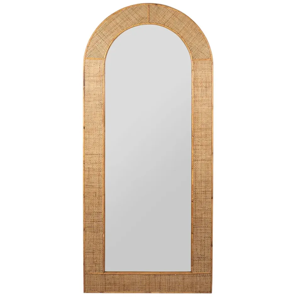 Fabrique de Styles Miroirs>Miroir en rotin 70xh160.5cm - Tamba Naturel