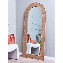 Fabrique de Styles Miroirs>Miroir en rotin 70xh160.5cm - Tamba Naturel