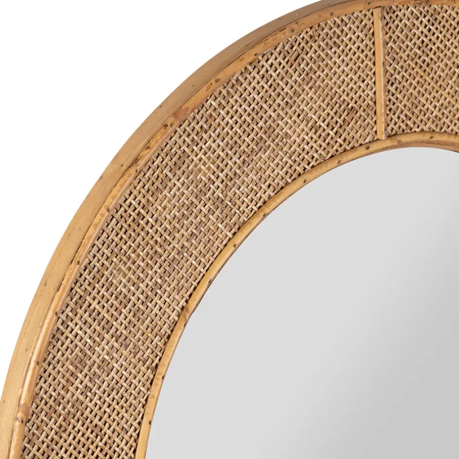 Fabrique de Styles Miroirs>Miroir en rotin 70xh160.5cm - Tamba Naturel