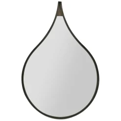 Fabrique de Styles Miroirs>Miroir goutte en fer 42.5xh64cm - Kerian Noir