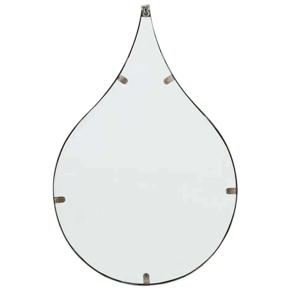 Fabrique de Styles Miroirs>Miroir goutte en fer 42.5xh64cm - Kerian Noir