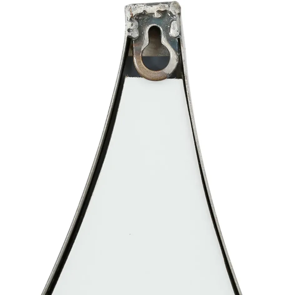 Fabrique de Styles Miroirs>Miroir goutte en fer 42.5xh64cm - Kerian Noir