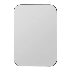 Fabrique de Styles Miroirs>Miroir rectangle en fer h92.5cm - Kerian Noir