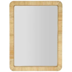 Fabrique de Styles Miroirs>Miroir rectangle en rotin 60x80cm - Tulum Naturel