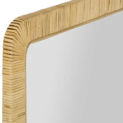 Fabrique de Styles Miroirs>Miroir rectangle en rotin 60x80cm - Tulum Naturel