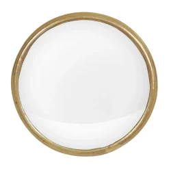 Fabrique de Styles Miroirs>Miroir rond convexe en laiton d14.5cm - Edman Doré