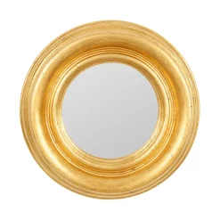 Fabrique de Styles Miroirs>Miroir rond D26cm - Drachma Doré