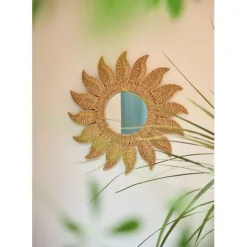 Fabrique de Styles Miroirs>Miroir rond en corde d60cm - Allegra Naturel