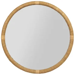 Fabrique de Styles Miroirs>Miroir rond en rotin d80cm - Tamba Naturel