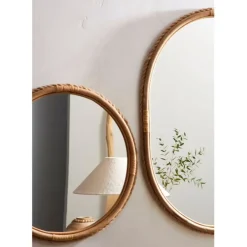 Fabrique de Styles Miroirs>Miroir rond en sapin d53cm - Trappeur Naturel