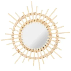 Fabrique de Styles Miroirs>Miroir rotin d25cm Naturel