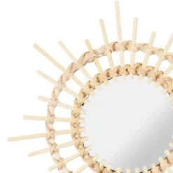 Fabrique de Styles Miroirs>Miroir rotin d25cm Naturel