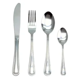 Fabrique de Styles Ménagères>Ménagère 24 pièces en argent - perle Inox