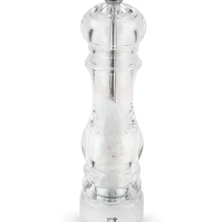 Fabrique de Styles Salières Et Poivrières>Moulin à sel nancy en acrylique transparent 22cm