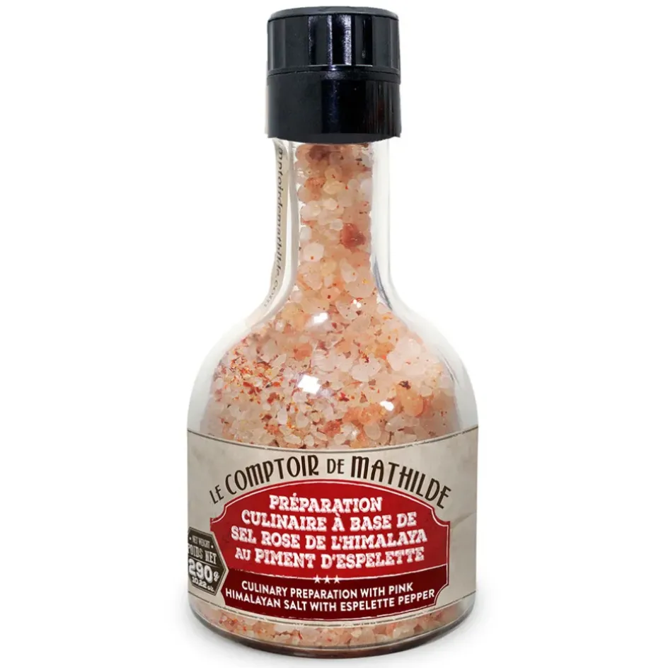 Fabrique de Styles Condiments Et Épices>Moulin sel rose de l'himalaya au piment d'espelette empilable - 290gr Multicolore