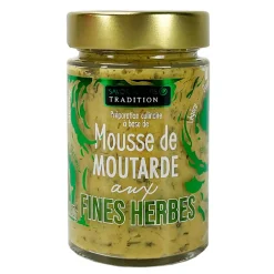 Fabrique de Styles Condiments Et Épices>Mousse de moutarde aux fines herbes Vert