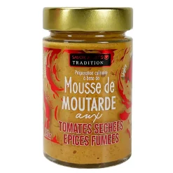 Fabrique de Styles Condiments Et Épices>Mousse de moutarde aux tomates séchées et épices fumées Orange