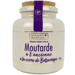 Fabrique de Styles Condiments Et Épices>Moutarde à l'ancienne et vinaigre balsamique noir Blanc