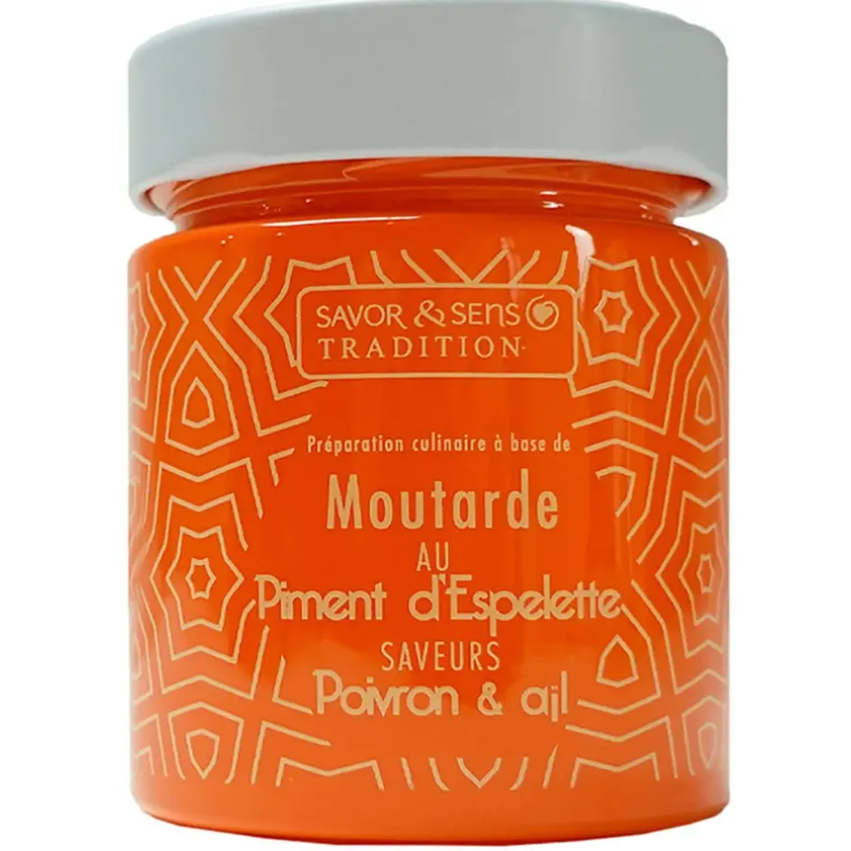 Fabrique de Styles Condiments Et Épices>Moutarde au piment d'espelette & ail Orange