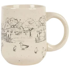 Fabrique de Styles Tasses Et Mugs>Mug en grès moucheté 35cl - La Ferme Blanc