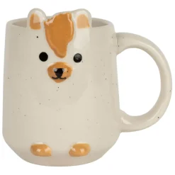 Fabrique de Styles Tasses Et Mugs>Mug lion en grès 35cl - Zawadi Blanc