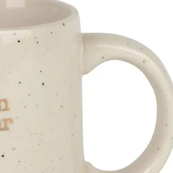 Fabrique de Styles Tasses Et Mugs>Mug parrain en grès moucheté 35cl Blanc
