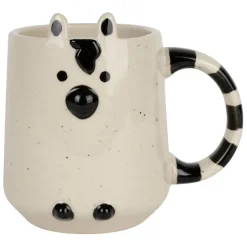 Fabrique de Styles Tasses Et Mugs>Mug zèbre en grès 35cl - Zawadi Blanc