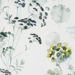 Fabrique de Styles Nappes>Nappe herbier Naturel en Coton -160cm Blanc, Vert