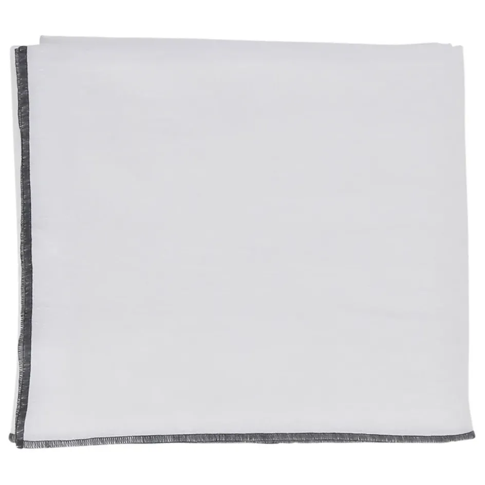 Fabrique de Styles Nappes>Nappe corino 160x160cm coton lavé 170g/m2 Blanc