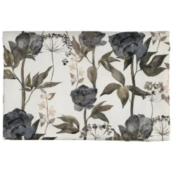 Fabrique de Styles Nappes>Nappe en coton gris vert 260x160cm - Rose noire Gris, Vert