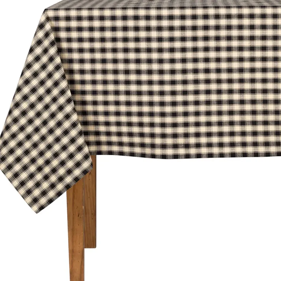 Fabrique de Styles Nappes>Nappe en coton 250x150cm - Campagne Noir