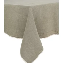 Fabrique de Styles Nappes>Nappe venise 160x160cm en lin lave Naturel