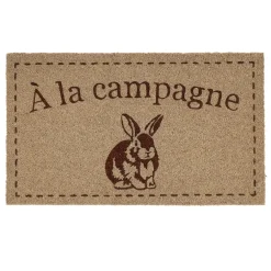 Fabrique de Styles Paillassons>Paillasson campagne en coco naturel 73x43cm - Campagne Naturel, Rouge