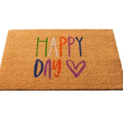 Fabrique de Styles Paillassons>Paillasson en fibre 60x40cm - Happy Multicolore