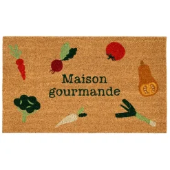 Fabrique de Styles Paillassons>Paillasson Maison gourmande naturel 73x43cm - P'tit Légume Multicolore