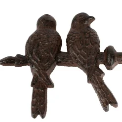 Fabrique de Styles Accessoires De Rideaux>Paire d'embouts fauvette acc-rideau en Fonte Naturel