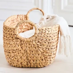 Fabrique de Styles Paniers Et Corbeilles>Panier caracas 40x23xh26cm en jacinthe d'eau Naturel