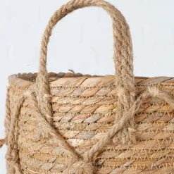 Fabrique de Styles Paniers Et Corbeilles>Panier en zostère 33x33cm - Katunia Naturel