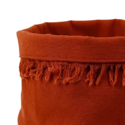 Fabrique de Styles Paniers Et Corbeilles>Panière à pain en coton d18cm - Nalia Terracotta
