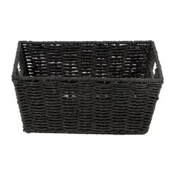 Fabrique de Styles Paniers Et Corbeilles>Papier etna en papier tresse Noir