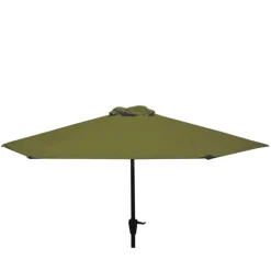 Fabrique de Styles Parasols, Pergolas|Jardin>Parasol avec manivelle en coton vert d250xh200cm - Colors Mousse