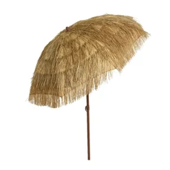 Fabrique de Styles Parasols, Pergolas|Jardin>Parasol en paille inclinable avec manche en métal 210cm Naturel