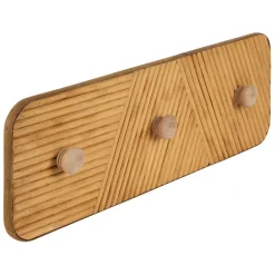 Fabrique de Styles Patères>Patere 3 crochets en bambou et sapin - Saori Naturel