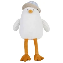 Fabrique de Styles Doudous Et Peluches>Peluche mouette en tissu - Eté A La Mer Blanc