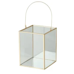 Fabrique de Styles Photophores, Bougeoirs Et Lanternes>Photophore malta dore 12x14xh12cm Doré