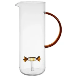 Fabrique de Styles Carafes Et Pichets>Pichet bonbon en verre 1l - Colorea Ambre