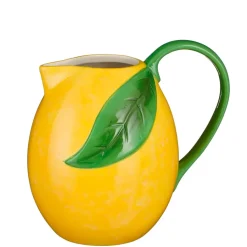 Fabrique de Styles Carafes Et Pichets>Pichet citron en grès h21cm - Exotica Jaune