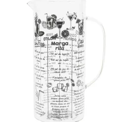 Fabrique de Styles Carafes Et Pichets>Pichet gradué avec recette cocktail 2l Transparent