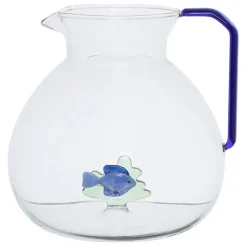 Fabrique de Styles Carafes Et Pichets>Pichet poisson en verre borosilicate 1.7l - Océan Bleu