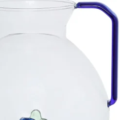 Fabrique de Styles Carafes Et Pichets>Pichet poisson en verre borosilicate 1.7l - Océan Bleu